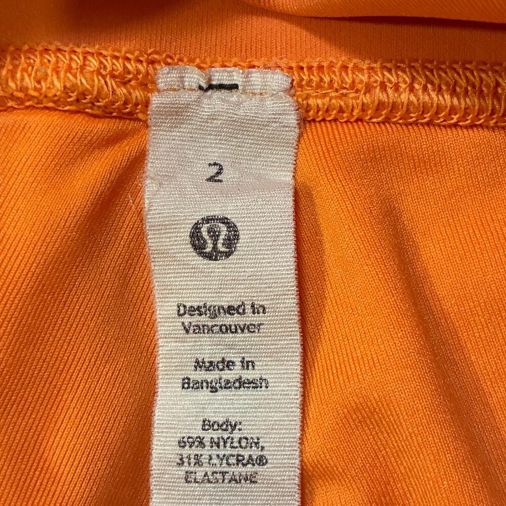 Lululemon Wunder Under Orange Soda Activewear High Rise Leggings Women’s Size 2 - Picture 7 of 7